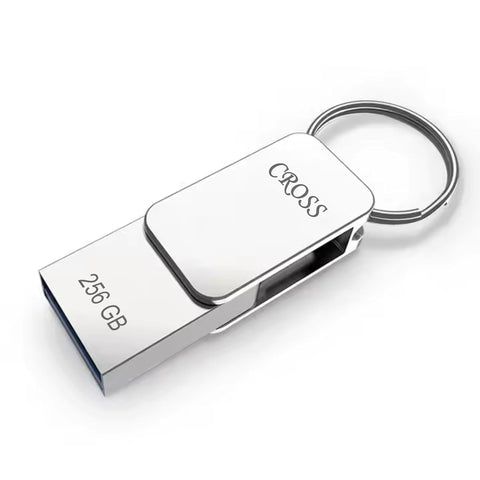 CROSS® 256 GB Type-C OTG PENDRIVE/Premium Metal Body with USB 3.0 Technology, Working with All Smart phjone 180 Mbps HIGH Speed Data Transfer | Compatible with Smartphones, LAPTOPS