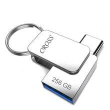 CROSS® 256 GB Type-C OTG PENDRIVE/Premium Metal Body with USB 3.0 Technology, Working with All Smart phjone 180 Mbps HIGH Speed Data Transfer | Compatible with Smartphones, LAPTOPS
