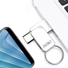 CROSS® 256 GB Type-C OTG PENDRIVE/Premium Metal Body with USB 3.0 Technology, Working with All Smart phjone 180 Mbps HIGH Speed Data Transfer | Compatible with Smartphones, LAPTOPS