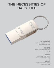 CROSS® 256 GB Type-C OTG PENDRIVE/Premium Metal Body with USB 3.0 Technology, Working with All Smart phjone 180 Mbps HIGH Speed Data Transfer | Compatible with Smartphones, LAPTOPS